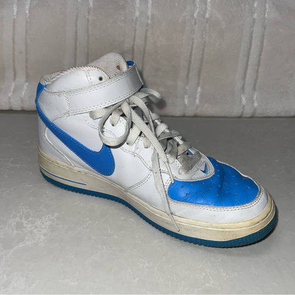 GUC 2003 Vintage Nike Air Force 1 Mid “Baby Blue” Strap - Picture 4 of 13